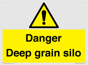 Danger Deep grain silo